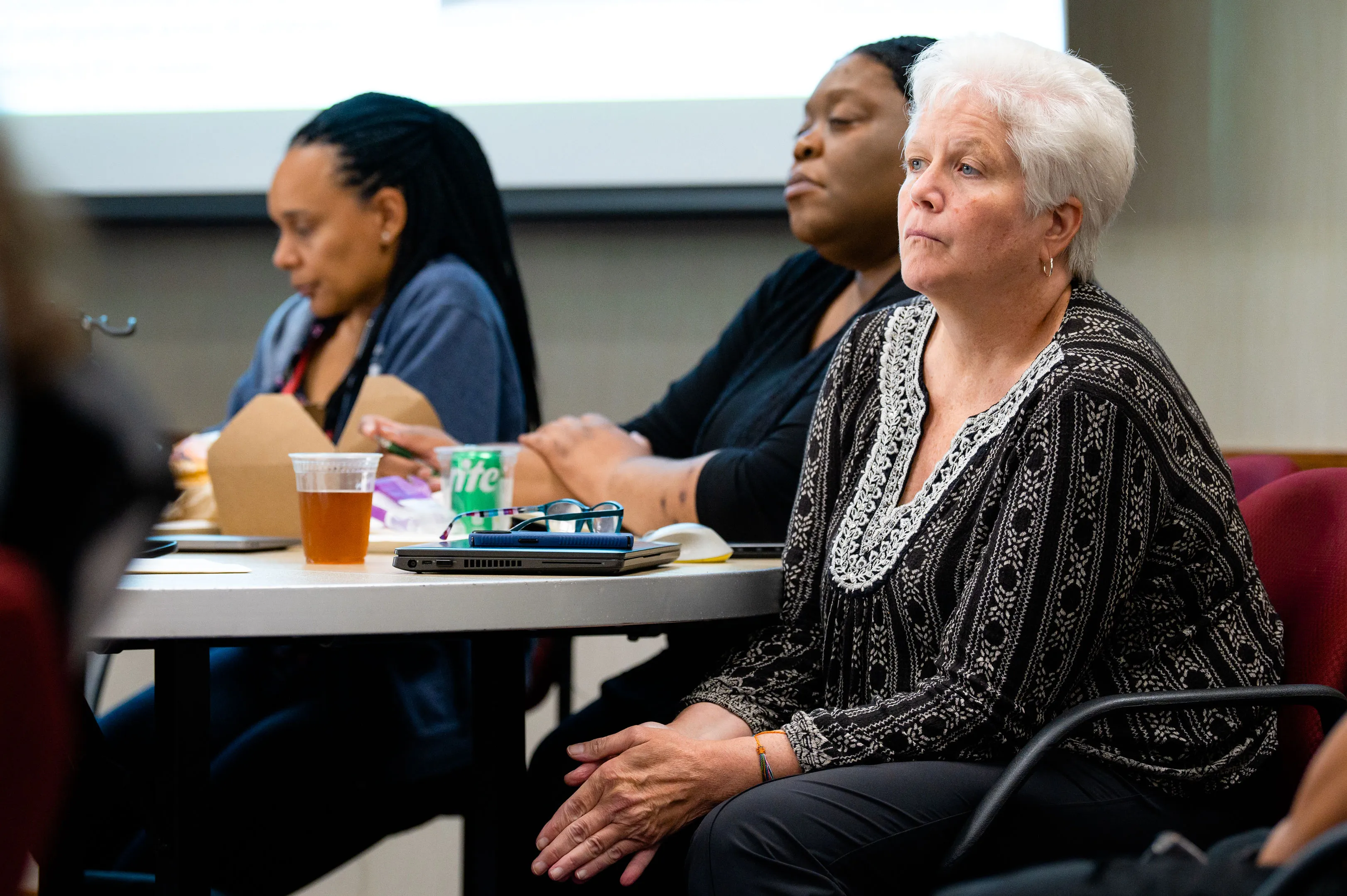 Community gathering connected to public service and healing.