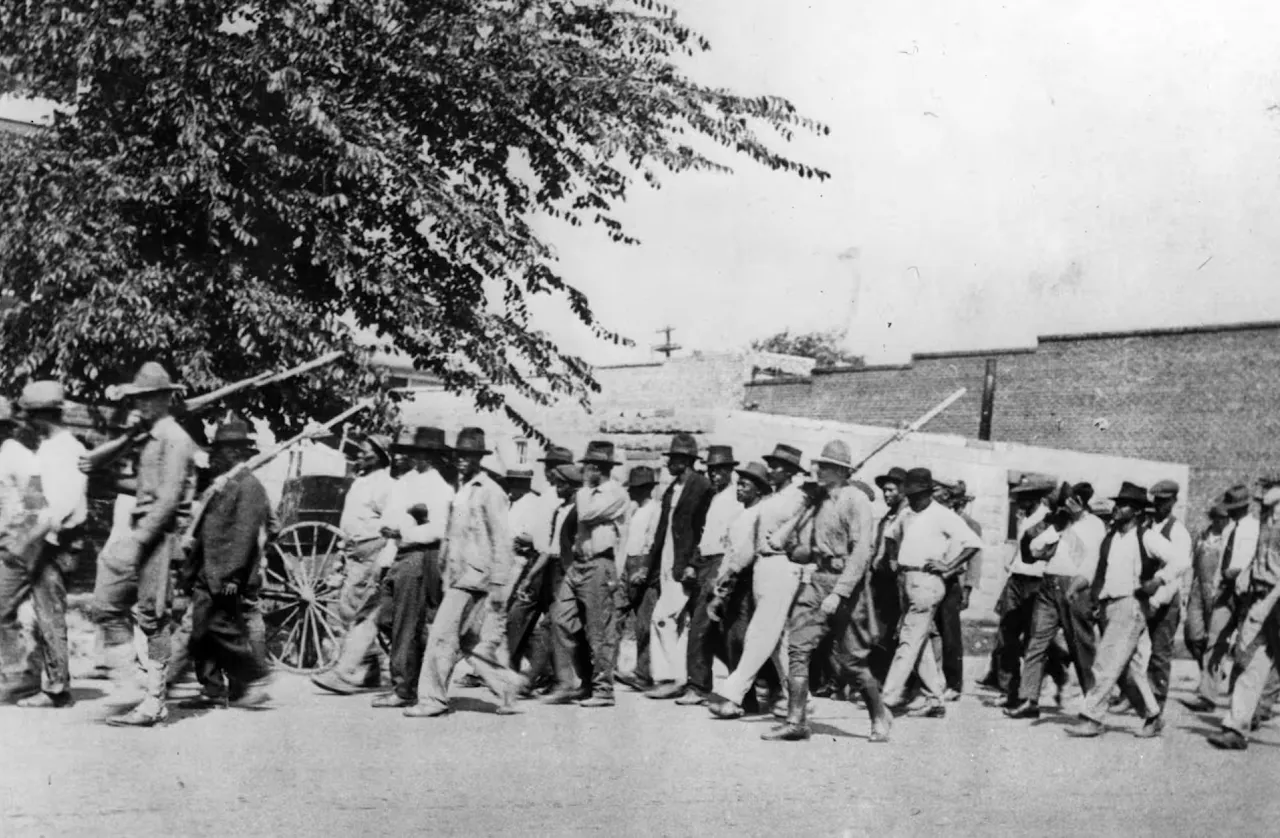 Black Tulsans rounded up and marched to internment centers
